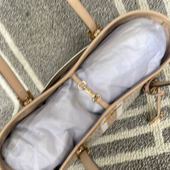 Michael Kors Jet Set Travel Medium Carryall Tote Buff Multi - Picture 7 of 16